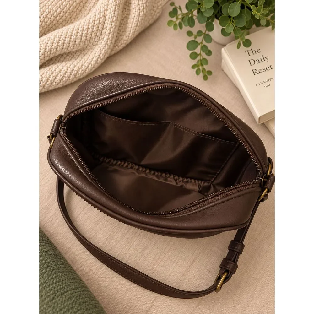 British Bag Company Plaid Tartan Crossbody Bag